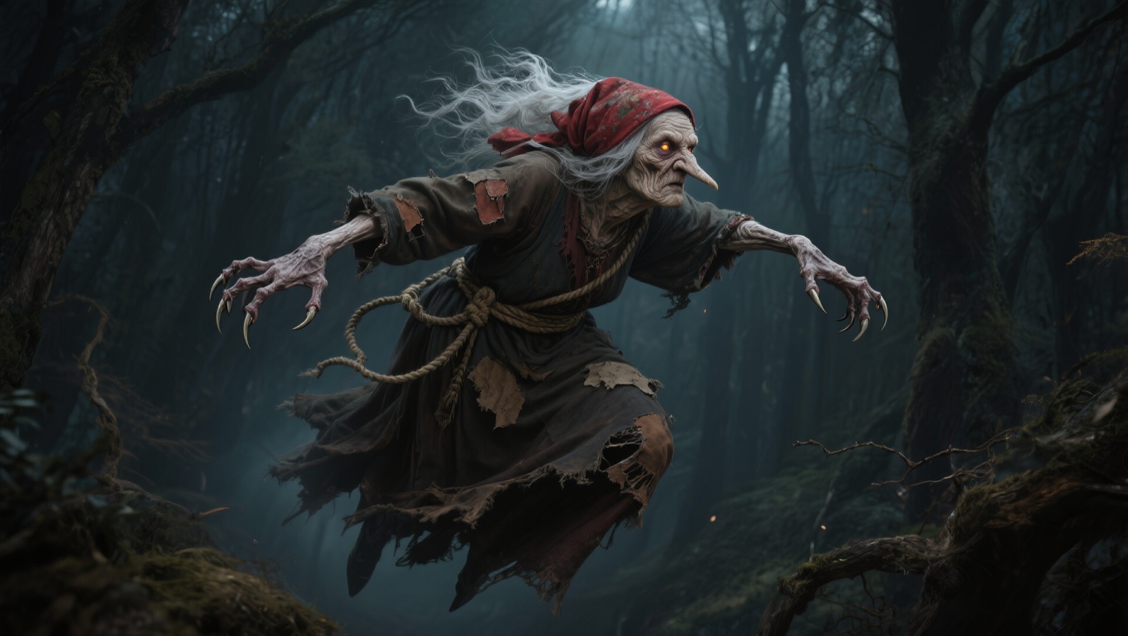 baba yaga flying
